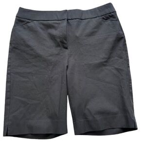 Chico’s Women’s Black Bermuda Shorts Size 1.5 (10/12) Cotton Blend Stretch